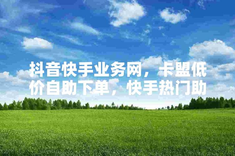 卡盟24h自助下服务_快手卡盟业务平台_快手推广平台